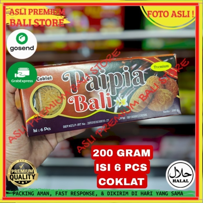 

OLEH OLEH MAKANAN CEMILAN CAMILAN SNACK KULINER KHAS ASLI ORI ORIGINAL BALI KUE PAI PIA PIE PIA COKLAT COKELAT