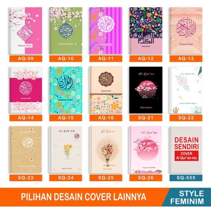 Terlaris ✨ -Custom Nama Al Quran Custom Cover Boy Nama Alquran Hafalan Per Kata - Boy Planet, A6 Ter