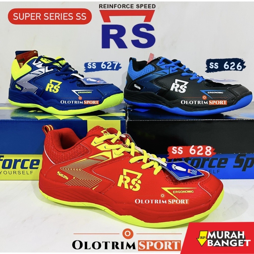 Sepatu olahraga- RS SuperSeries SS 626 627 628 629 630 631 632 633 634 636 638 Sepatu Badminton Supe