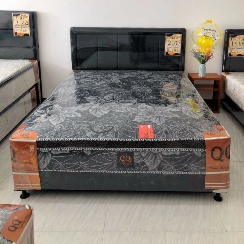 Boxy Modena fullset QQ Springbed kasur tempat tidur original bergaransi 160 cm sepring