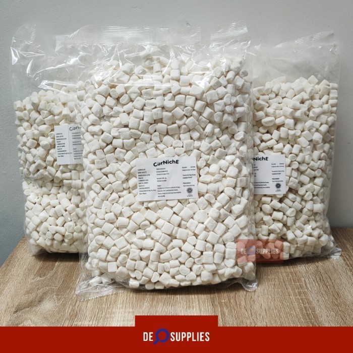 

Corniche Mini White Marshmallow 1kg - Marsmellow Putih Marsmallow