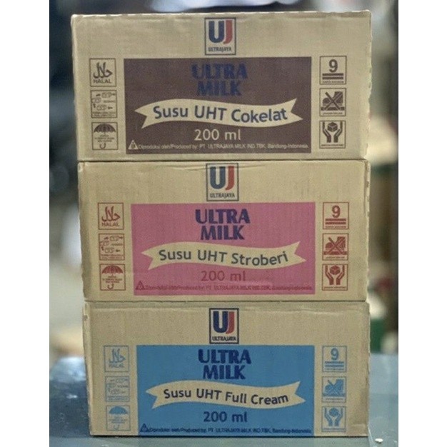 

UHT ULTRA MILK 200ml KARTONAN (1 dus isi 24 pcs)