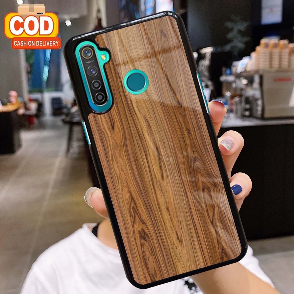 LIGHT CASE  CASE GLOSSY REALME 5 PRO 3 PRO 5i 6 6 PRO 7 7 PRO 8 PRO - CASING HP KILAU KAYU