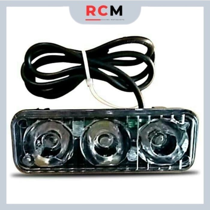STROBO LAMPU SOROT MOTOR LED TEMBUS KABUT WATERPROOF JRG