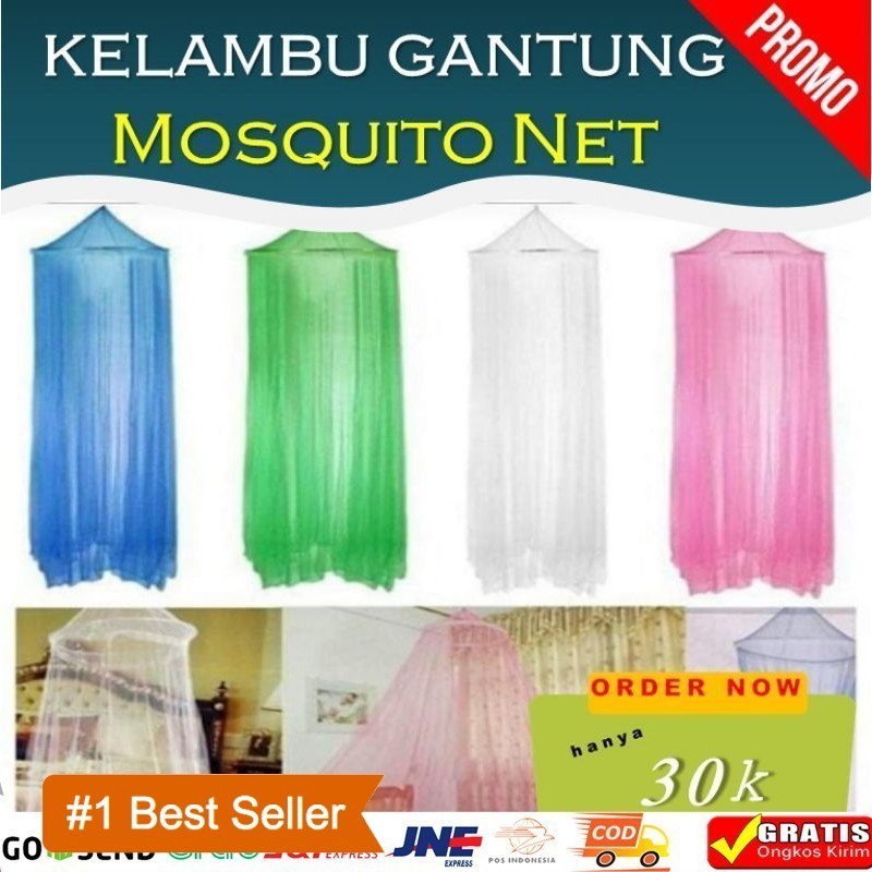 Qori Store - Kelambu Gantung / Mosquito Net / Kelambu Tidur / Kelambu Nyamuk / Klambu Tempat Tidur /