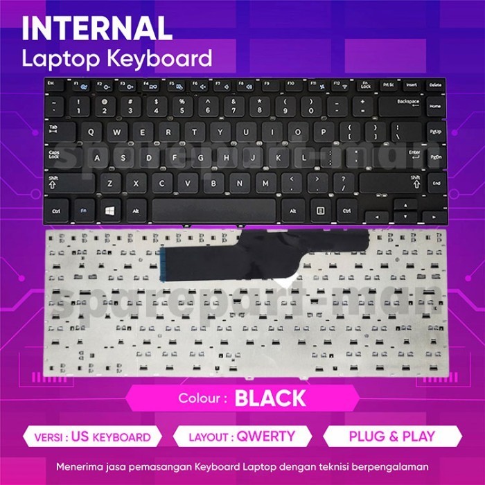 Keyboard Laptop for SAMSUNG NP300E4X NP300E4V Ori