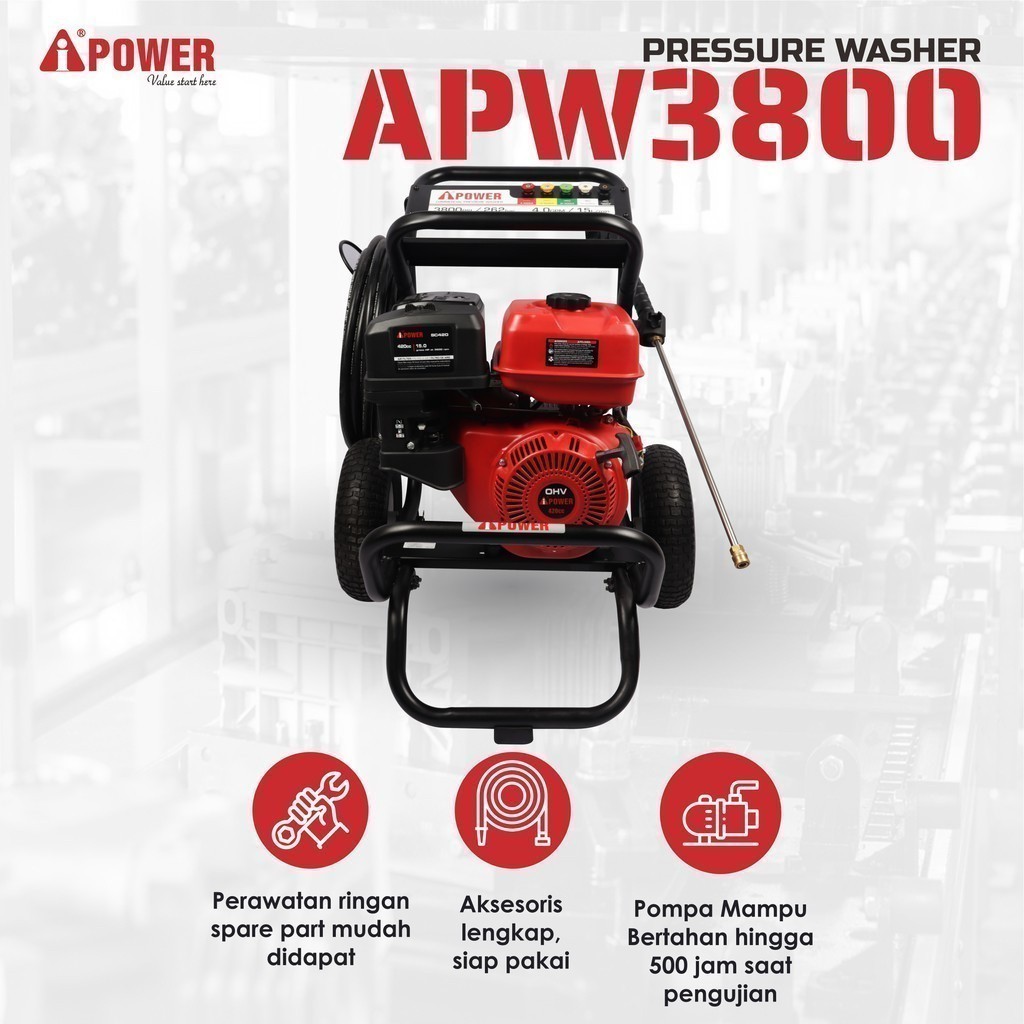 PROMO SPESIAL BIG SALE [COD] PRESURE WASHER JET CLEANER APW 3800 A-IPOWER GARANSI RESMI MESIN CUCI S