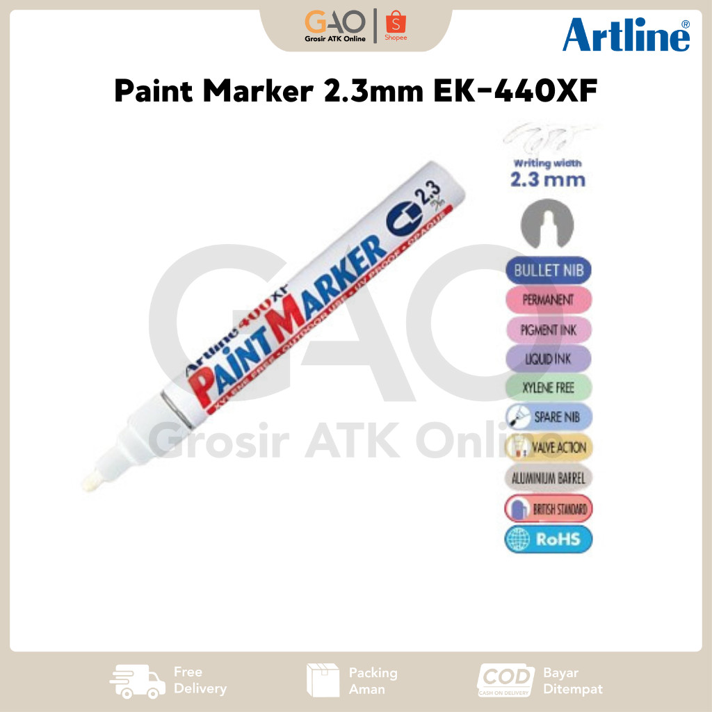 

Paint Marker Artline Besar 2.3mm EK-440XF