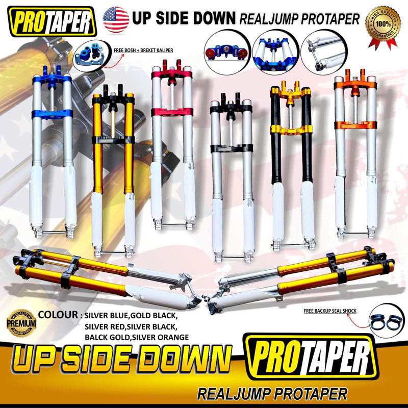 Upsidedown USD Upside Down Shock Depan KLX CRF CROSS Trail Protaper PROJUMP Real Jump Universall