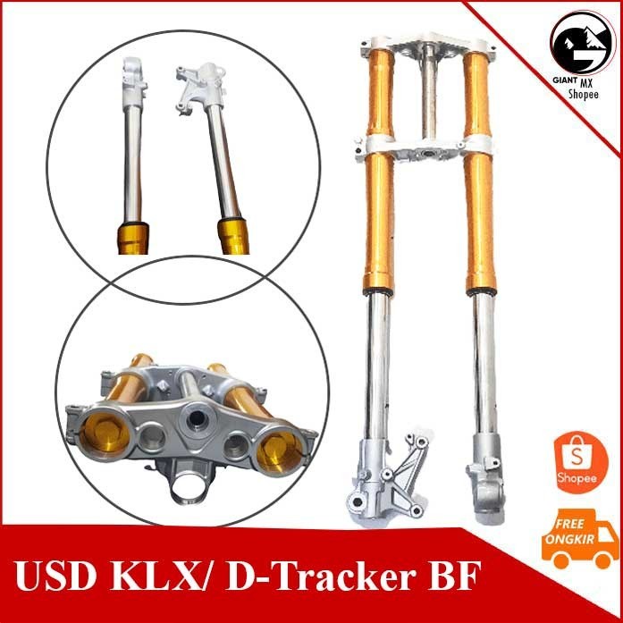 Shock Depan USD/ Up Side Down KLX 150 BF/ D-Tracker New Ori CKD Lostpack