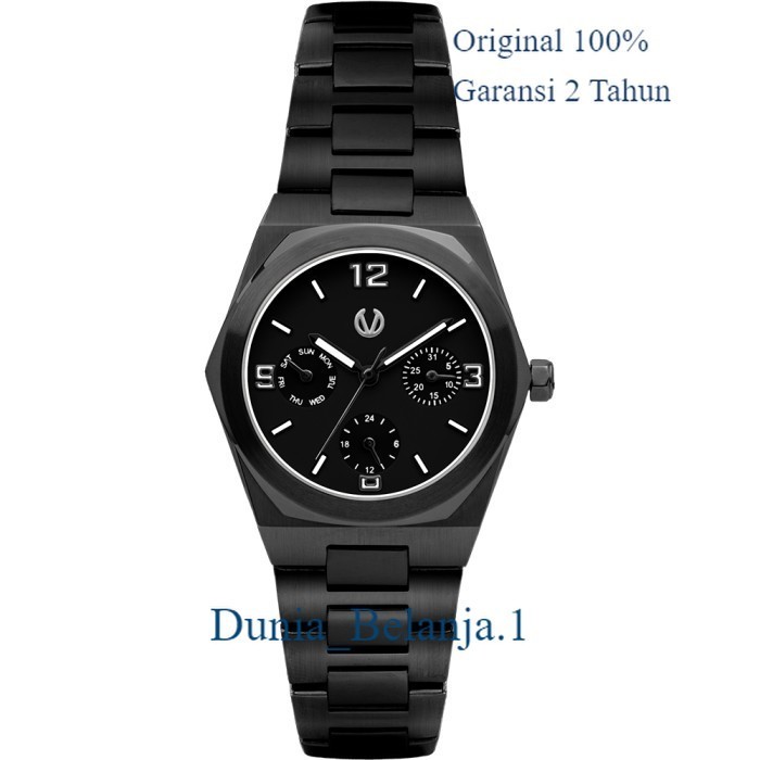 Original 100% Jam Tangan CHRIST VERRA Wanita CV 922163L-16 BLK Garansi Resmi 2 Tahun