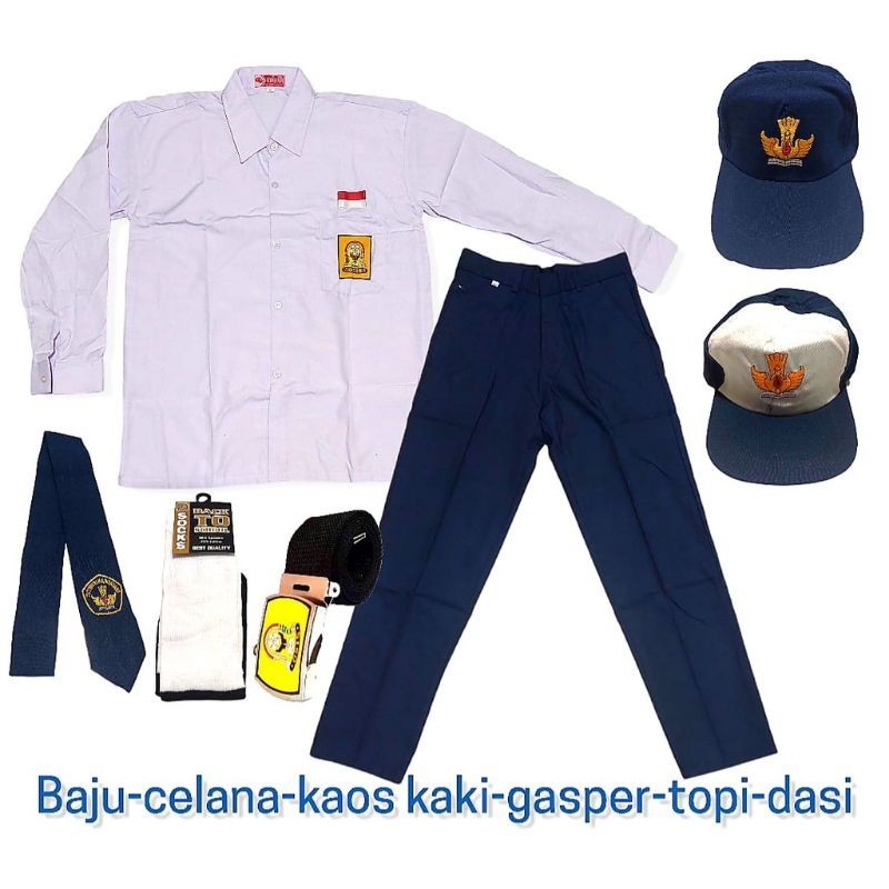 SETELAN LENGKAP BAJU SERAGAM SEKOLAH SMP PRIA | SERAGAM SEKOLAH SMP | PAKAIAN ANAK LAKI-LAKI | SERAG