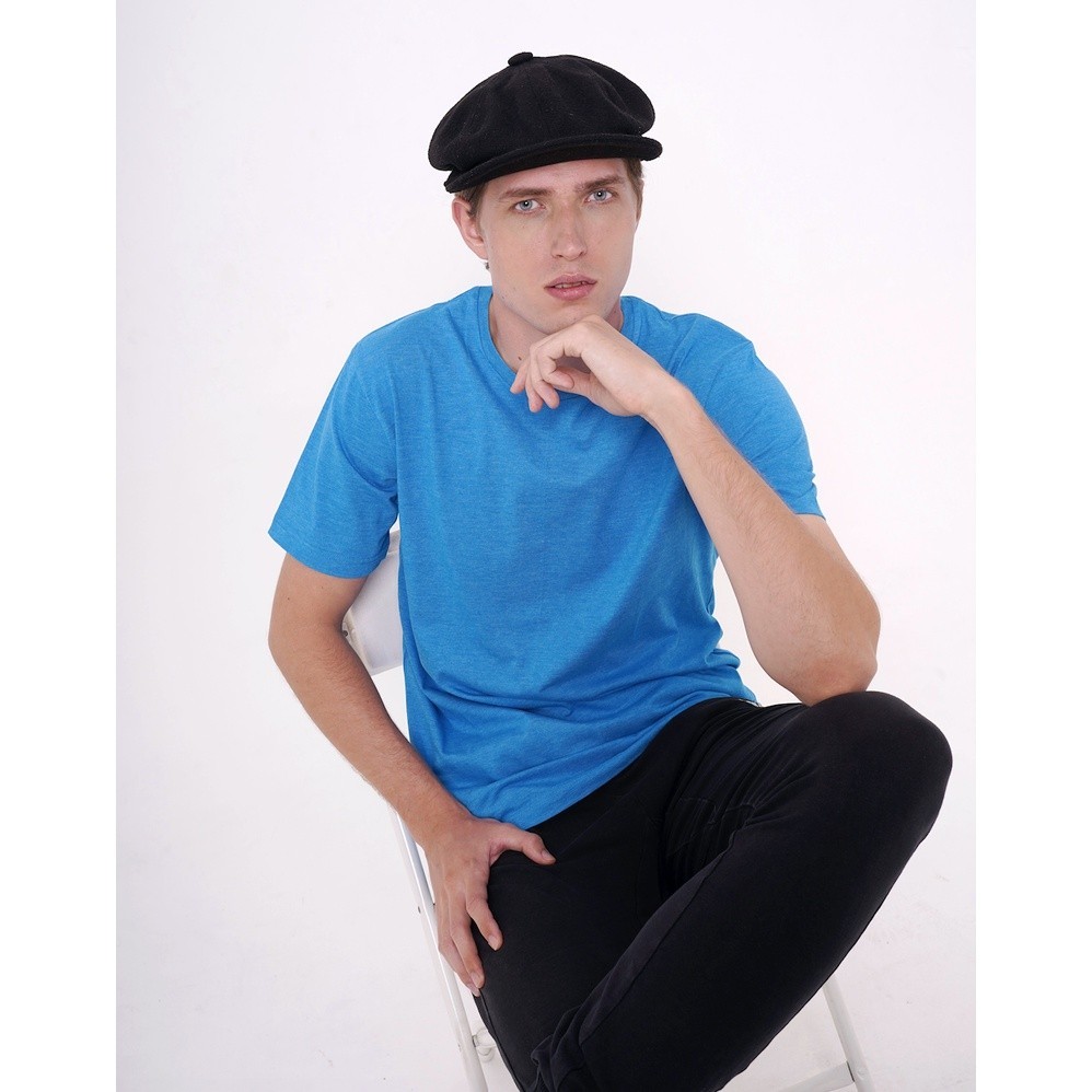 KOZE - Misty Comfort Blue T-shirt - Kaos Polos Biru Misty