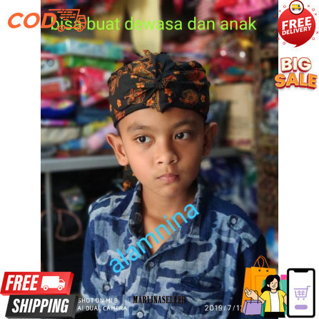 Udeng iket jawa sunda cirebon batik Tradisional MRL
