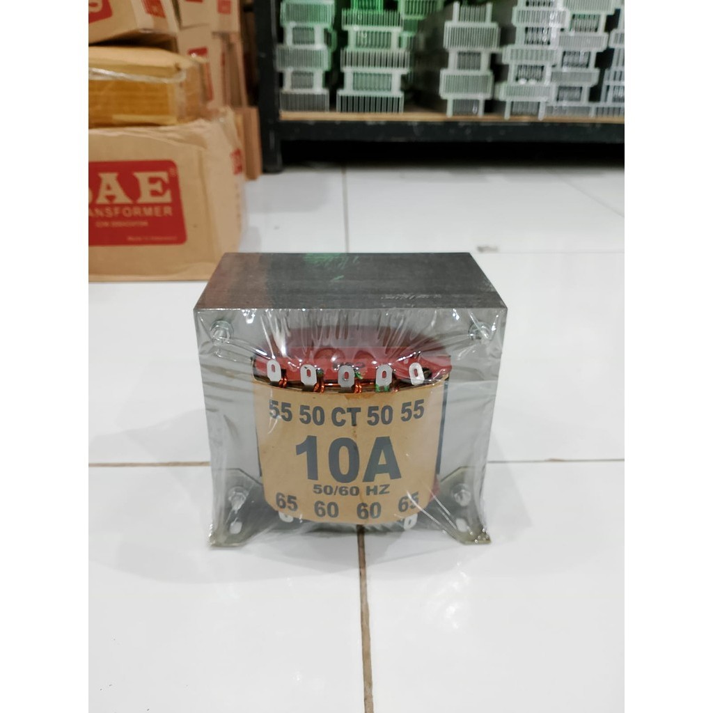 TRAFO TRANSFORMER CSH 10A CT 65 10 AMPERE 10AH 65V 65 VOLT CT MURNI