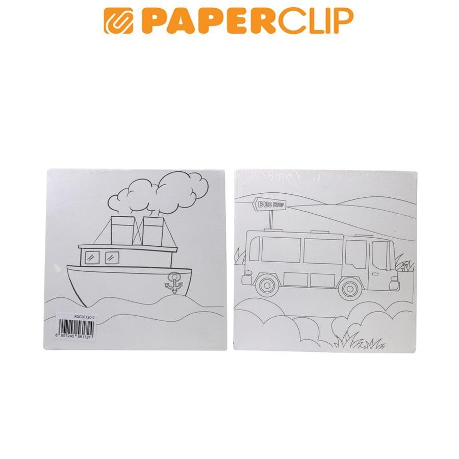 

CANVAS 3LINES GAMBAR 20X20 SET 2