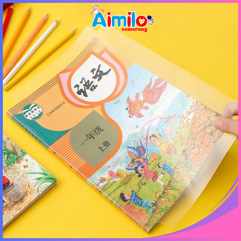 

10 Lembar Sampul Buku Stiker PVC Film Pelindung Buku TEKSTIL TAHAN AIR DENGAN PEREKAT UNTUK ALAT TULIS
