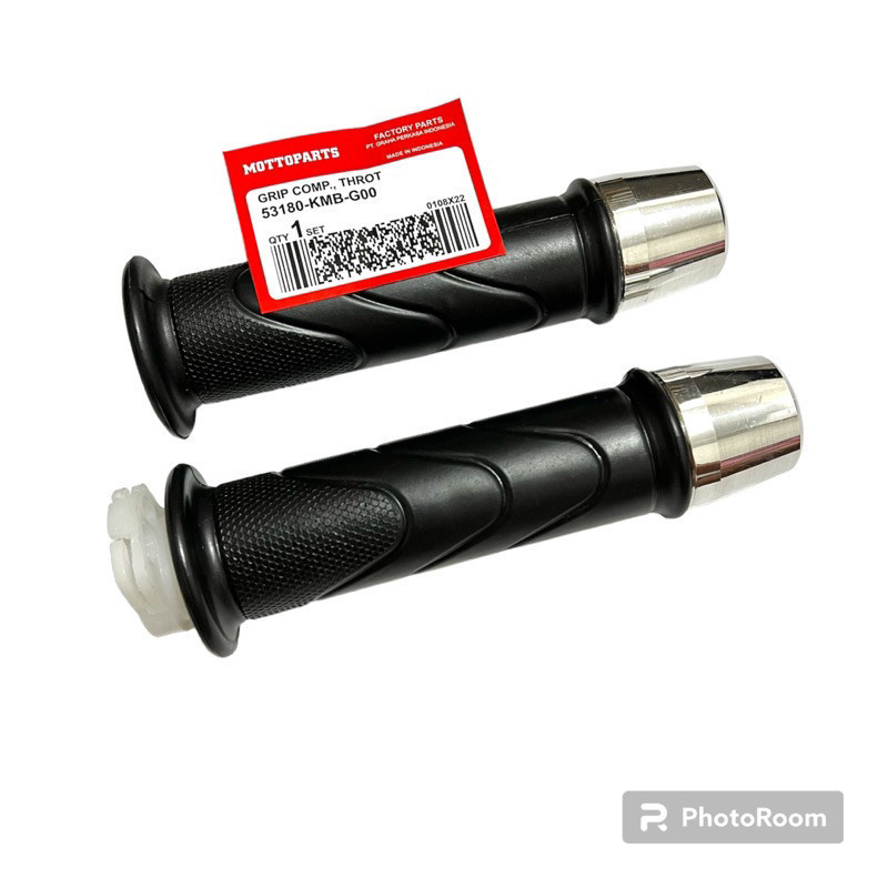 {KJ] Handgrip Honda + Pipa Gas + Jalu Stang Chrome Pcx / ALL BEAT NEW FI / VARIO 125 150
