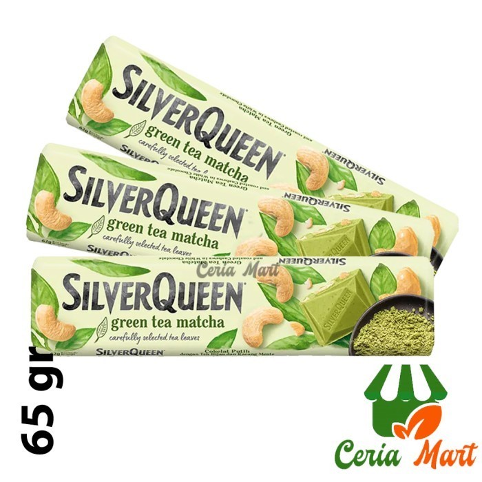 

Coklat SilverQueen Matcha Green Tea Cashew Nut 65 gr - Cokelat Bar