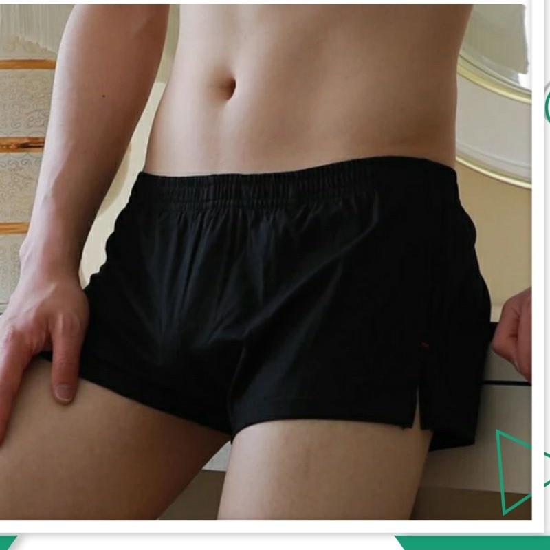 Low Boxer Unisex Underwear | Celana Pendek Pria Wanita | Motif Polos
