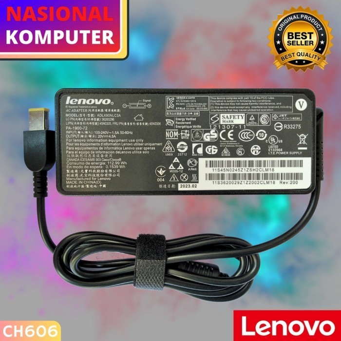 Adaptor Charger lenov Thinkpad L540 L560