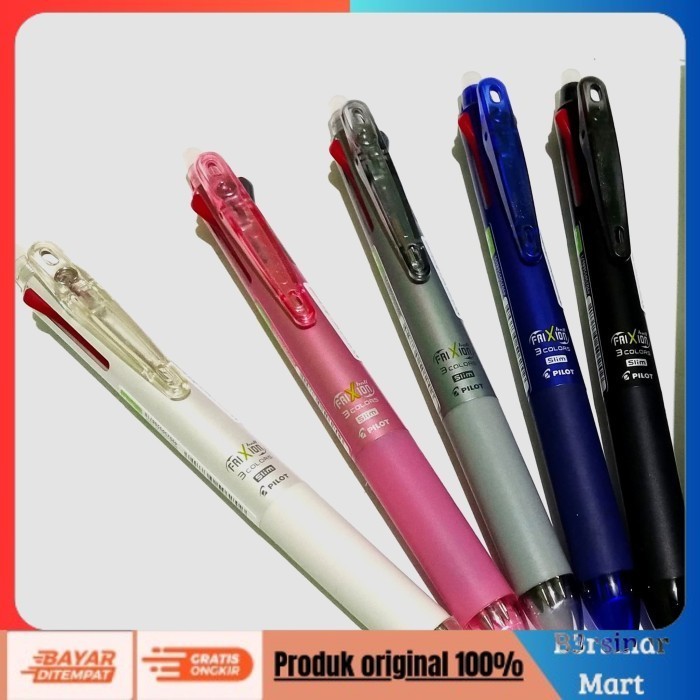 

[[KUALITAS TERBAIK]] Pulpen Frixion 3 in 1 / Pilot Pen 3 In 1 Erasable Pen 100% ORIGINAL Abuabu COD