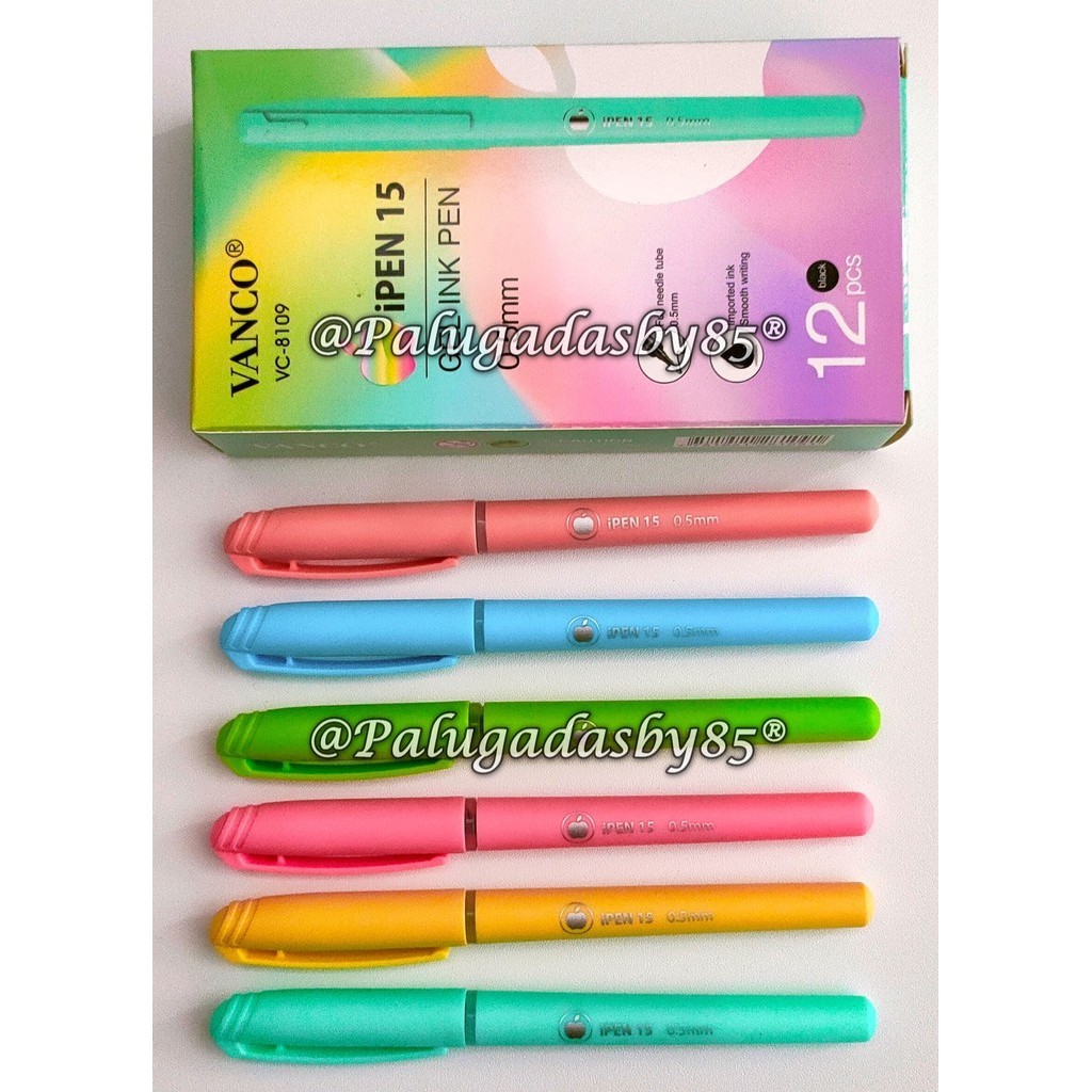 

(1 Biji) Gelpen VANCO VC-8109 Ipen 15 0.5 mm Gel Pen Hitam / Bolpen VANCO VC8109 / Pulpen Vanco VC 8109