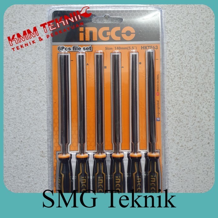 Berkualitas INGCO FILE SET/ KIKIR BESI SET HKTF63 KTM780