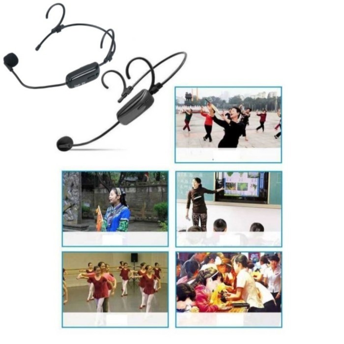 Mic Wireless Bando Imam Mesjid Ceramah Jarak Jauh 2 Mic Wireless