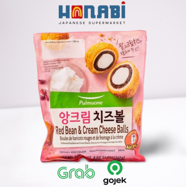 

Pulmuone Red Bean & Cream Cheese Balls 360g - Bola Keju Isi Kacang Merah Made in Korea