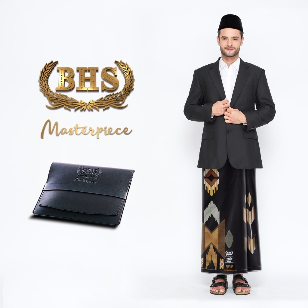 Sarung BHS Masterpiece Gold Motif M81 SGA Hitam Kuning