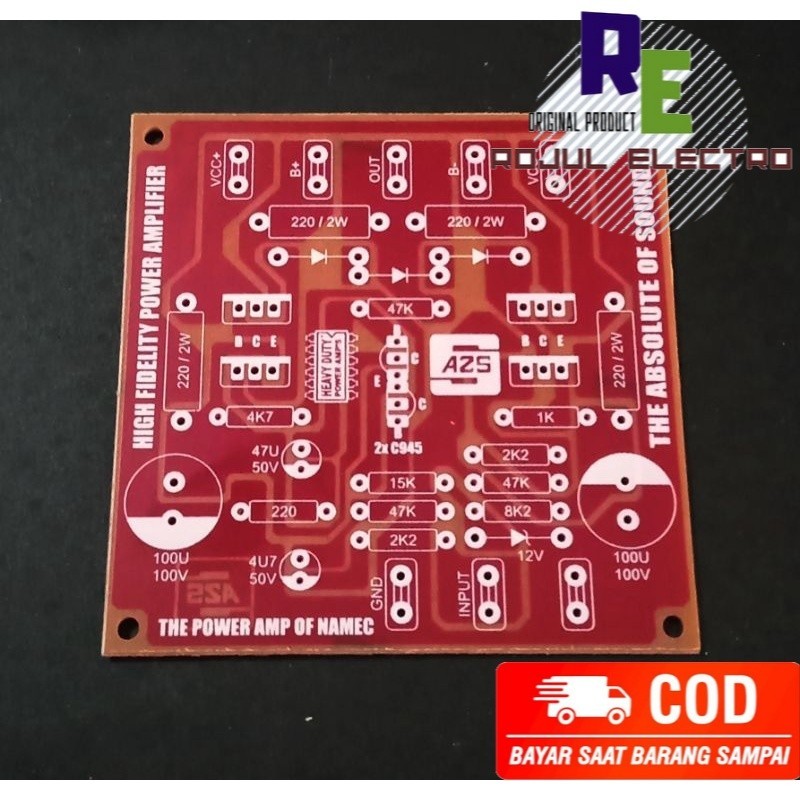 PCB Power Amplifier NAMEC 1000W Mono