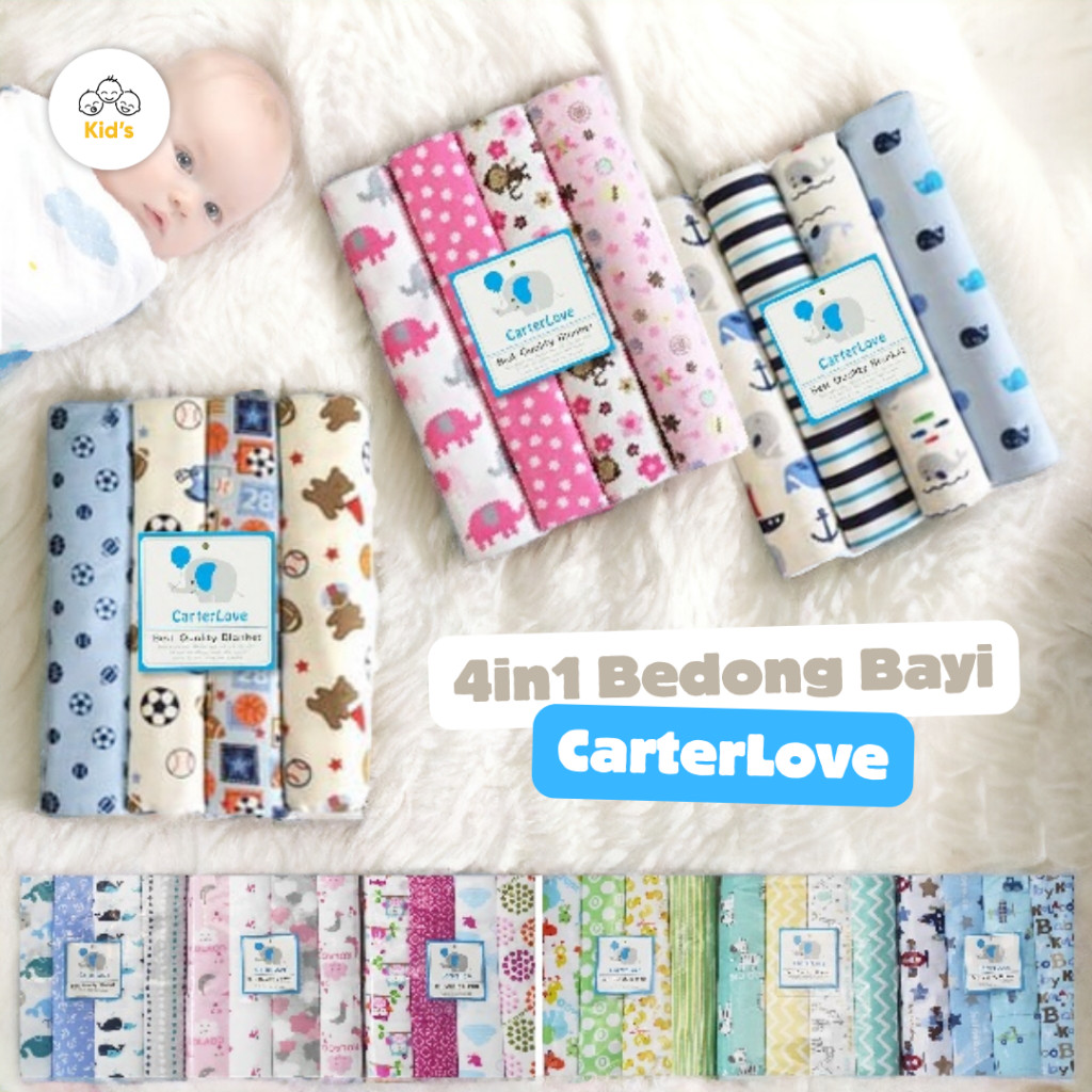 CarterLove BabyWrap : Blanket Collection Carter Love BEDONG 4 IN 1