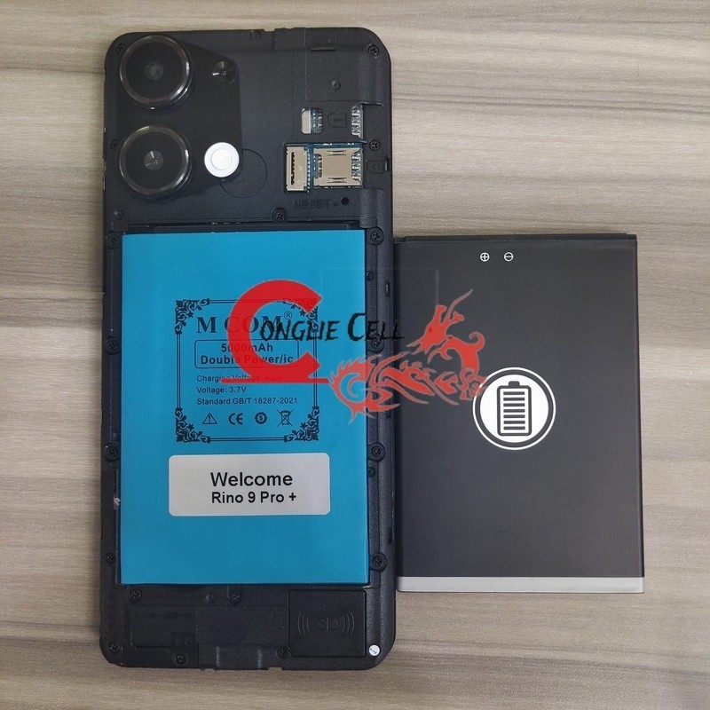 MCOM 5000 MAH Battery Batere Batre Baterai Double Power Mcom Welcome Rino 9 Pro Plus - Rino9 Pro+
