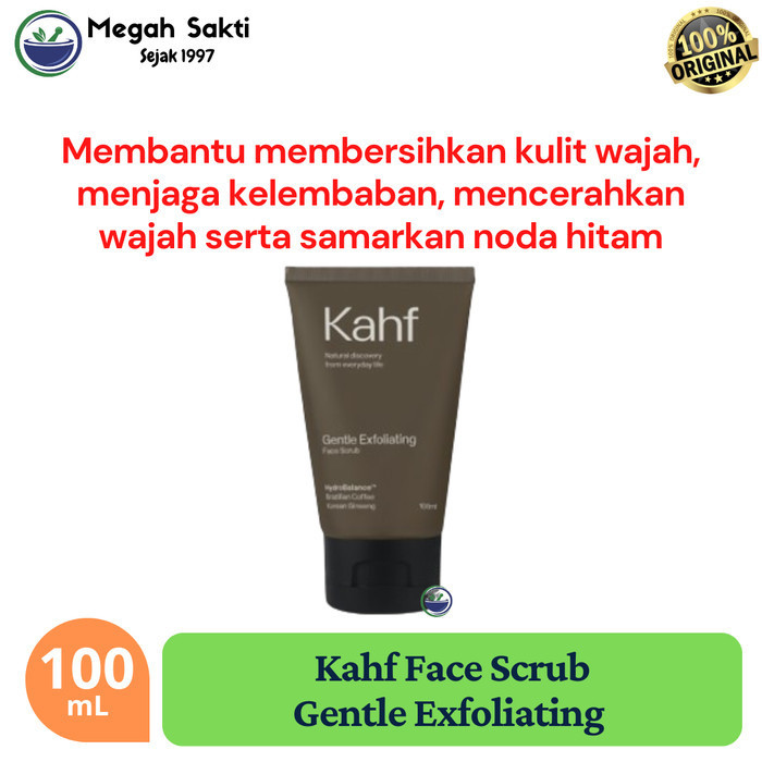 MGS - Kahf Gentle Exfoliating Face Scrub 100mL | Pembersih Noda Hitam Wajah