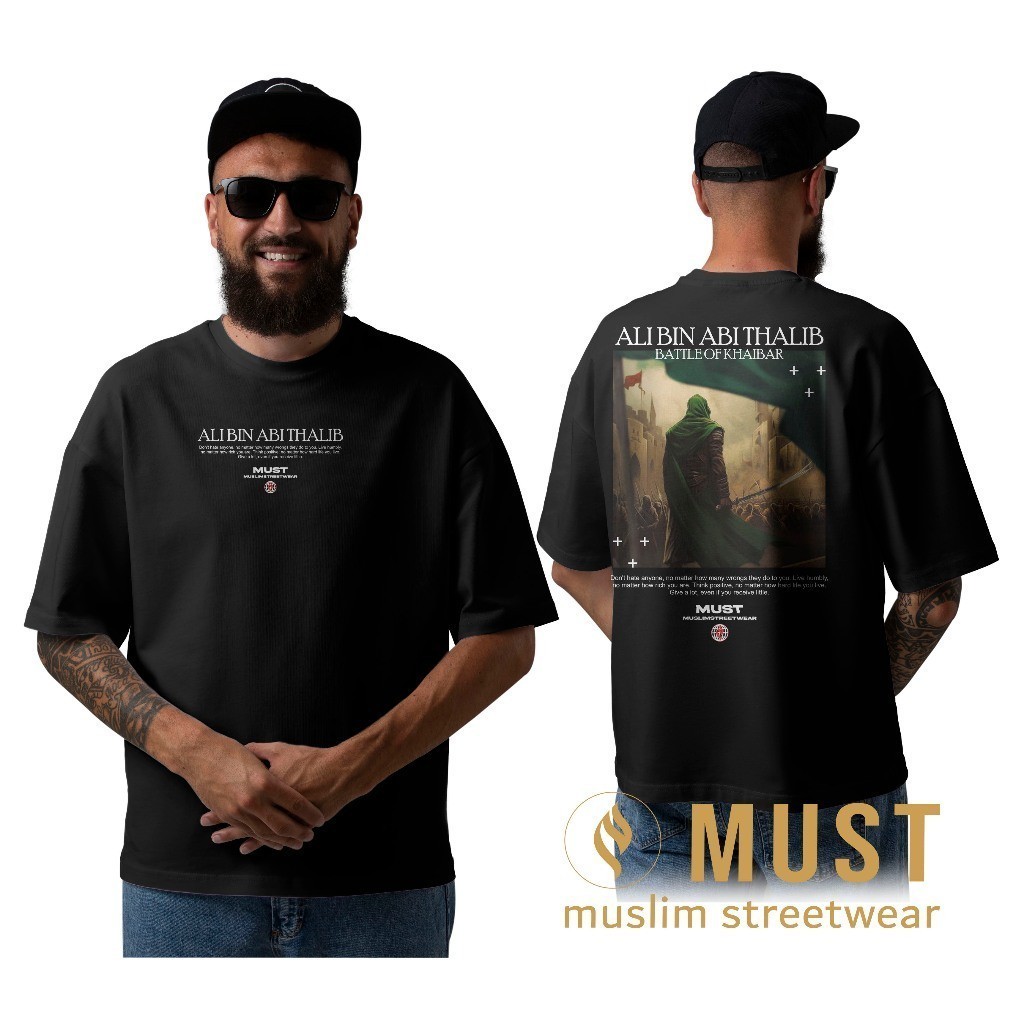 Kaos kurta longline Pria Must Kaos Distro Muslim Keren Pria Desain Dakwah Modern Terbaru art ALI