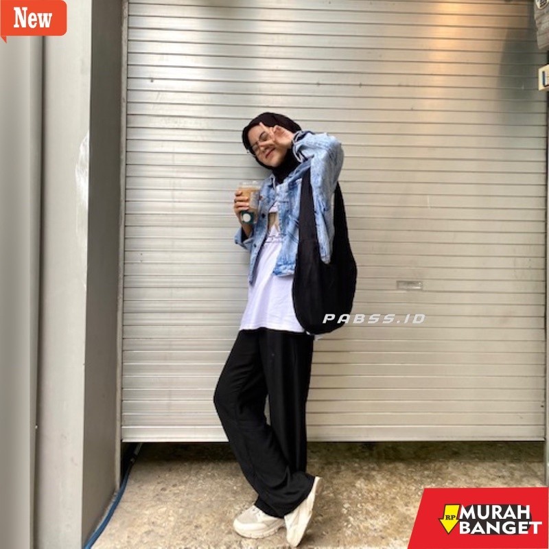 Selempang Wanita Kekinian HOBO BAG / Tas Selempang Kanvas / Tas Ikat Kanvas