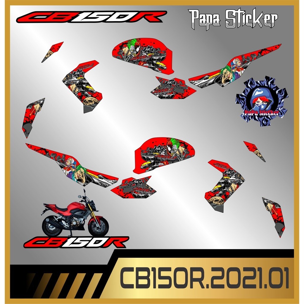 Striping CB150R V4 2021 / CB 150 R 2021 Variasi Sticker Stiker Scotlite Skotlet Motor