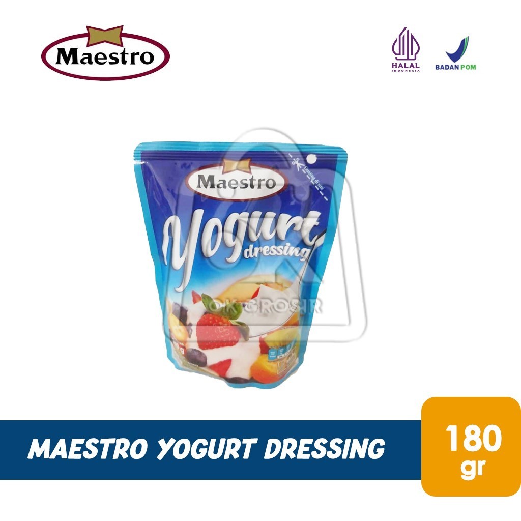 

Yogurt Dressing Maestro / Saus Salad Buah (Pouch 180 gr)