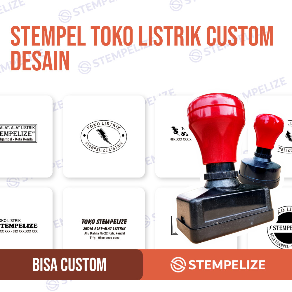 

Stempel Toko Listrik Custom Desain