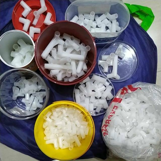Konektor Besi / Pipa Untuk Rak Lemari Portable