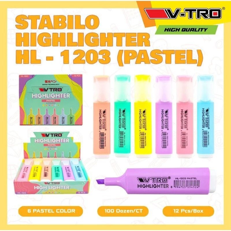 

Stabilo V-tro Highlighter ( 1pak/12pcs )