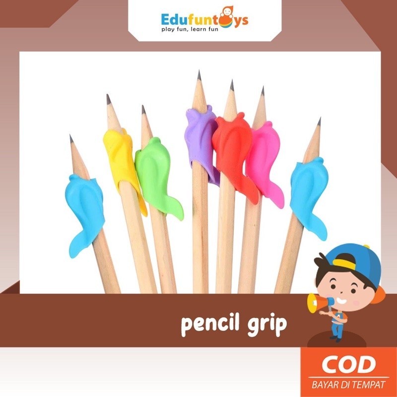 

[LOMOTOYZ] PENSIL GRIP / Alat Bantu Menulis/ Alat bantu pegang pen - pen grasper/ magic pen/ Mainan Terapi Writing Tool Dolphin