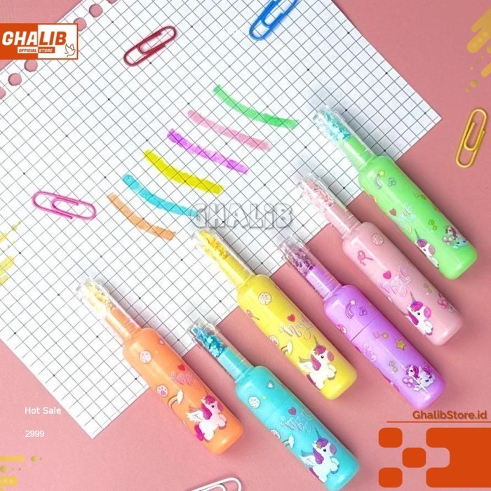 

HD Highlighter Set Isi 6 Penanda Berwarna Hiighlighter Stabilo UNICORN