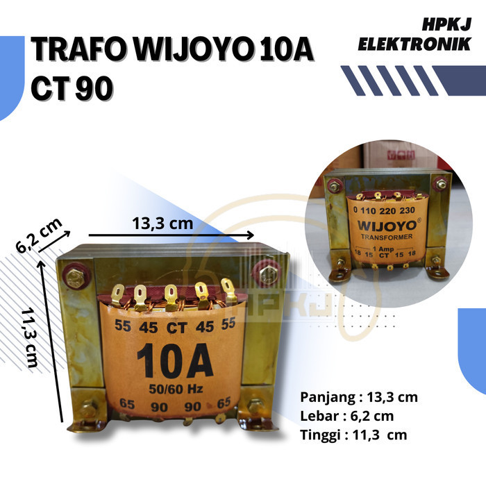 FZ01 TRAFO WIJOYO 10A CT 90 Trafo travo wijoyo 10 Amper ct 90v