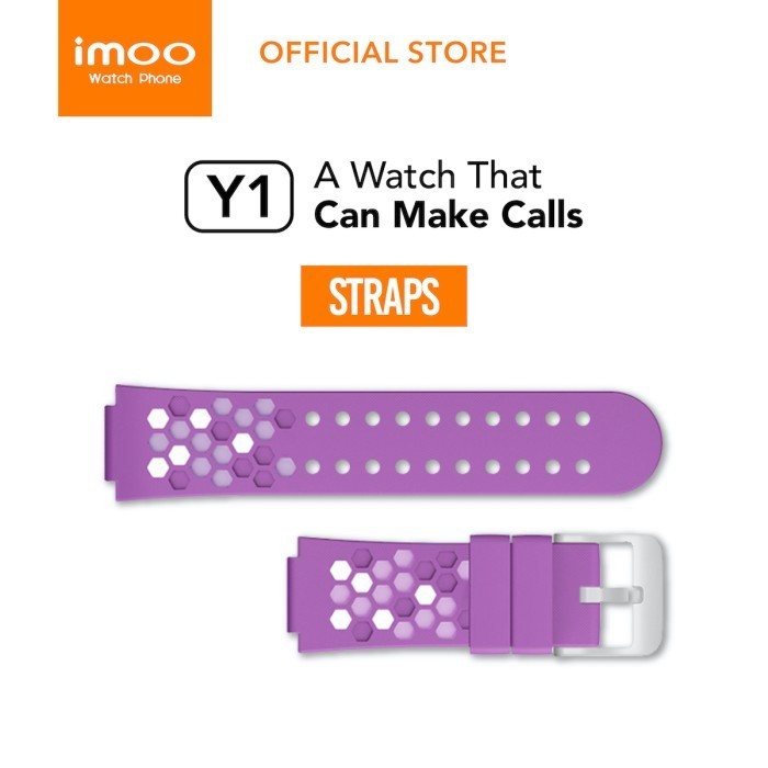 [TERMURAH] STRAP Y1 IMOO ORIGINAL / TALI JAM Y1 IMOO BLUE & VIOLET - Ungu