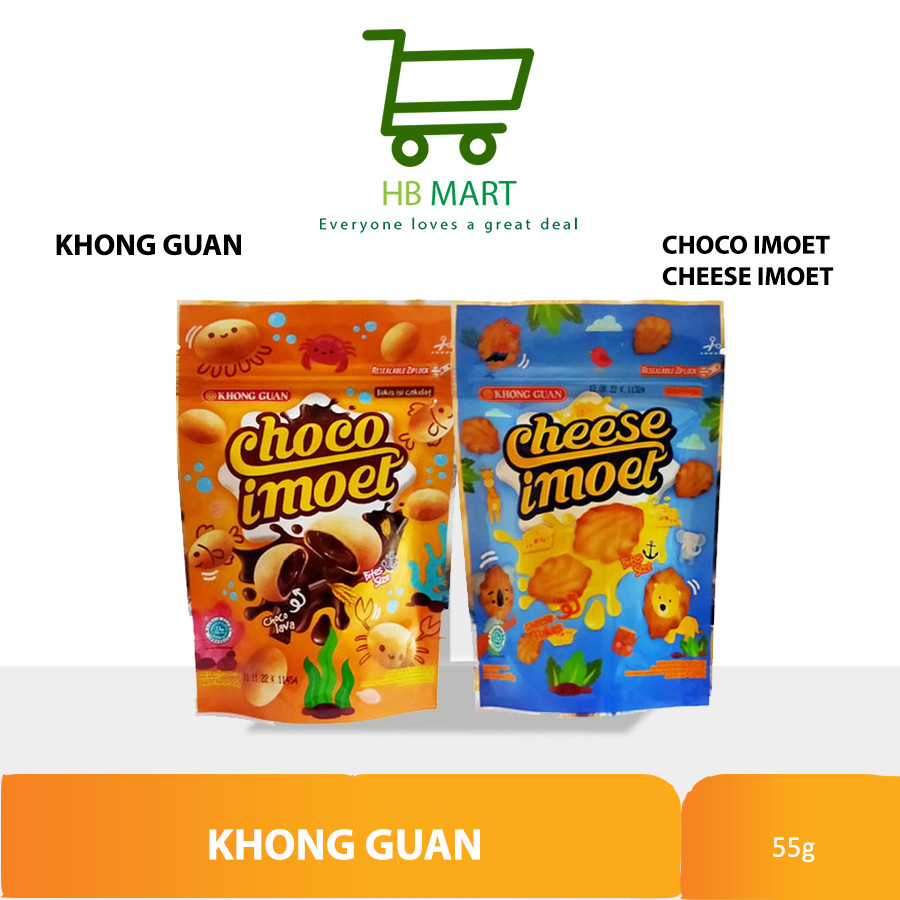 

KHONG GUAN CHOCO IMOET / CHEESE IMOET KUKIS ISI COKELAT POUCH 55GR