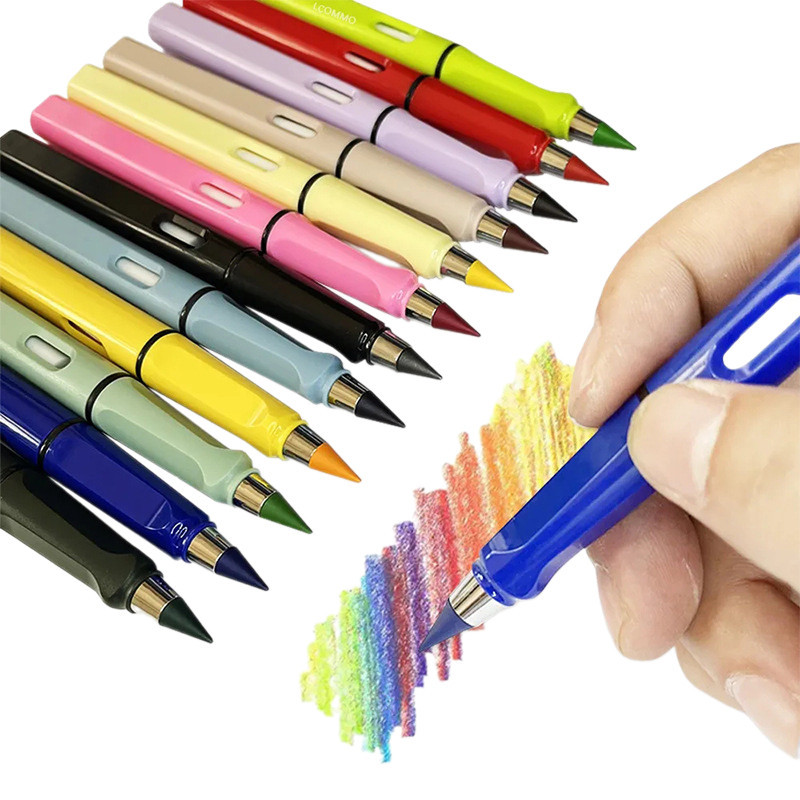 

INDOLAPAK (PW01) FREE REFILL Dan Penghapus Pensil Warna Abadi Tanpa Batas Tanpa Asah Warna-Warni /Eternal Pencil Kuat Tidak Patah Tahan Lama Non Toxi