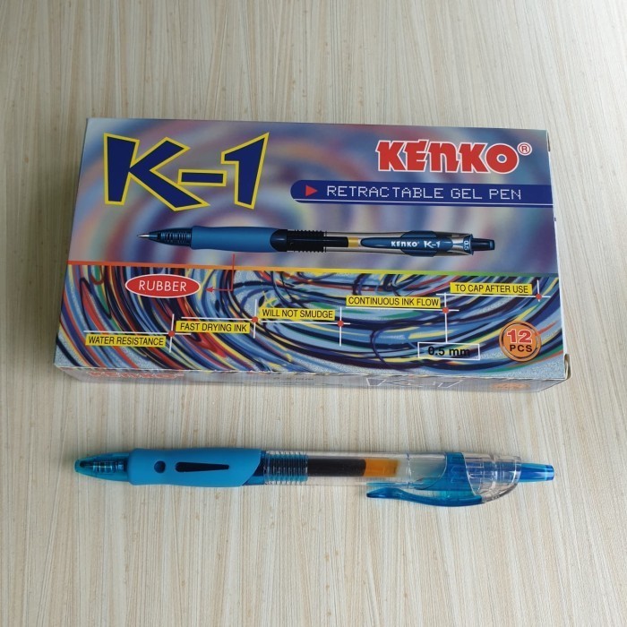 

Best Seller[Terbaru] Bolpen Gel Pen KENKO K-1 Biru (Lusin)