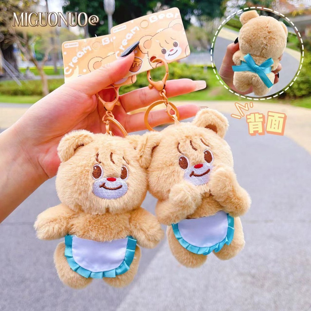 Mentega Thailand Beruang Terlaris Di Douyin Boneka Mewah Ragdoll Beruang Liontin Mesin Derek Pertuka